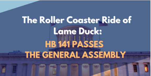 HB 141 Passes The General Assembly!